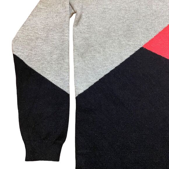 Sugarhill Brighton Women's Long Sleeve Knit Colorblock Crew Neck Dress Size 4 - Picture 7 of 11